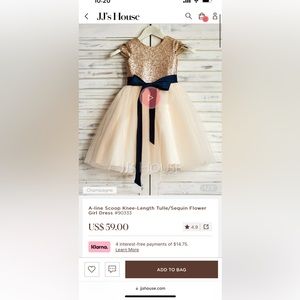 Jjs house toddler flower girl dress